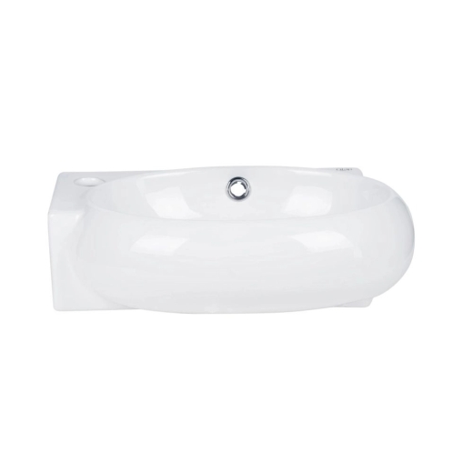 Раковина Qtap Leo 420x280x150 White з донним клапаном PU02O (QT11115011LWN47332) - 2