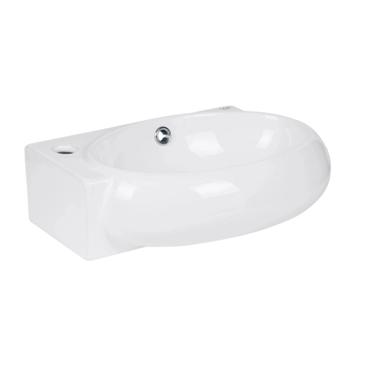 Раковина Qtap Leo 420x280x150 White з донним клапаном PU02O (QT11115011LWN47332) - 3