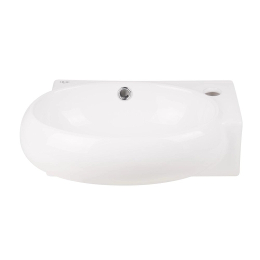 Раковина Qtap Leo 420x280x150 White з донним клапаном PU02O (QT11115011RWN47333) - 2