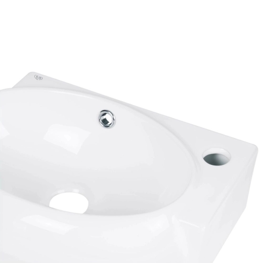 Раковина Qtap Leo 420x280x150 White з донним клапаном PU02O (QT11115011RWN47333) - 4