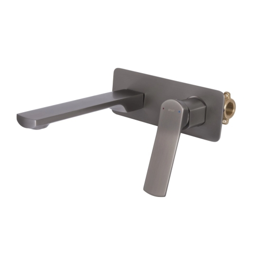 Смеситель для раковины Qtap Slavonice скрытого монтажа Gunmetal Black PVD (QTSLA273GMB45920) - 2