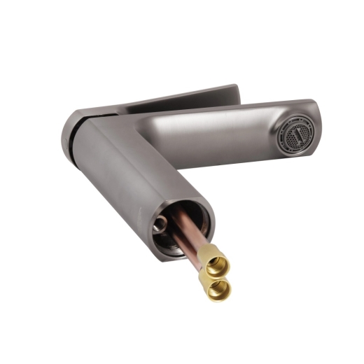Смеситель для раковины Qtap Slavonice Gunmetal Black PVD (QTSLA270GMB45924) - 2