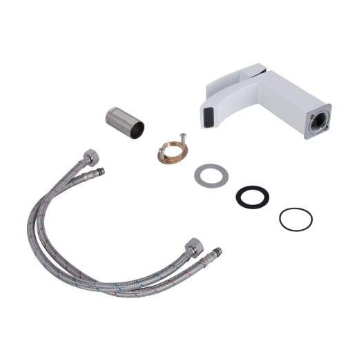 Смеситель для раковины Qtap Swan Cascada Chrome/White (QTSWA270CRW45568) - 4