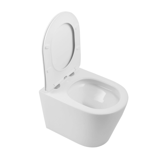 Унитаз подвесной Qtap Scorpio безободковый Ultra Quiet с сиденьем Soft-close (QT14332380AW) - 2
