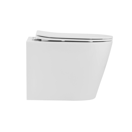 Унитаз подвесной Qtap Scorpio безободковый Ultra Quiet с сиденьем Soft-close (QT14332380AW) - 3