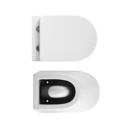 Унітаз підвісний Qtap Robin Ultra Quiet із сидінням Soft-close 520x365x365 мм White (QT13332381AW) - 5
