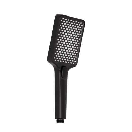 Лійка для ручного душу Qtap Rucni 140x95 прямокутна Black Matt (QTRUC125BLM45959) - 1
