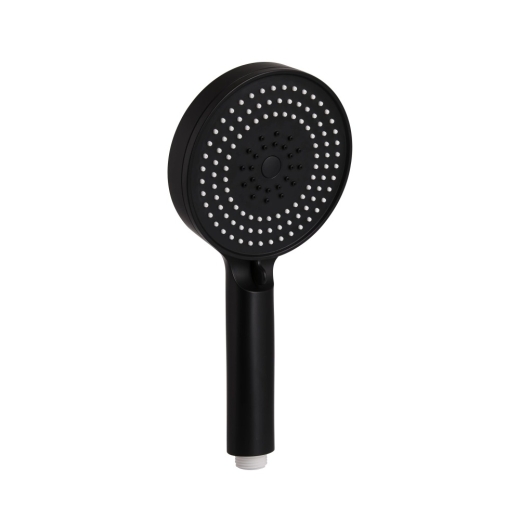 Лійка для ручного душу Qtap Rucni D 130 округла Black Matt (QTRUC125BLM45951) - 1