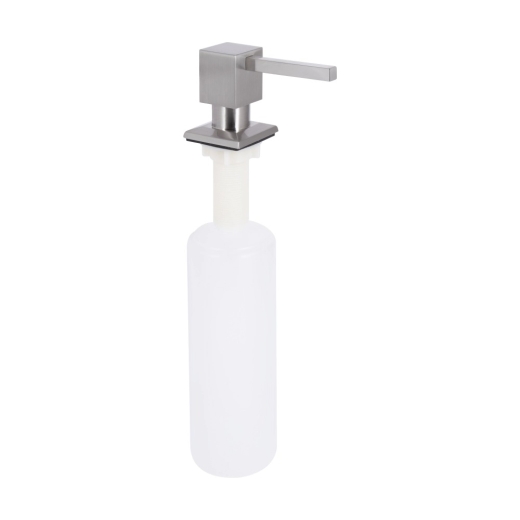 Дозатор для моющего средства Lidz LK117 квадратный Brushed Steel (LDLK117BRU46399) - 1