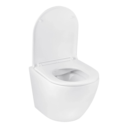 Комплект 4в1: Інсталяція Grohe Rapid SL 3в1 38772001 + Унітаз безободковий Kroner Harz WHI493736 RIMLESS з сидінням Slim Duroplast / Soft-close / Quick relase KH493736WHIR (CV033817) - 4
