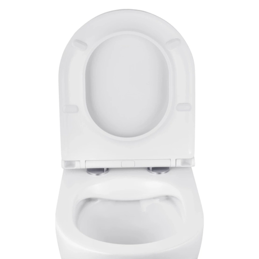 Комплект 4в1: Інсталяція Grohe Rapid SL 3в1 38772001 + Унітаз безободковий Kroner Harz WHI493736 RIMLESS з сидінням Slim Duroplast / Soft-close / Quick relase KH493736WHIR (CV033817) - 5
