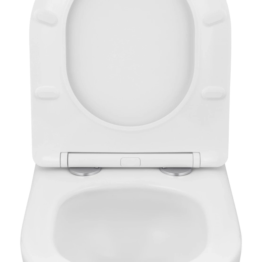 Комплект 4 в 1: Инсталляция Grohe Rapid SL 3 в 1 38772001 + Унитаз безободковый Kroner Harz WHI483632 TORNADO с сиденьем Slim Duroplast / Soft-close / Quick relase KH483632WHIT (CV033824) - 5