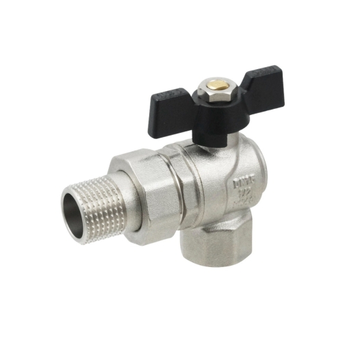 Кран шаровый Raftec BLACK DN15 НВ 1/2" бабочка DRBS1-U RAF67752 - 1