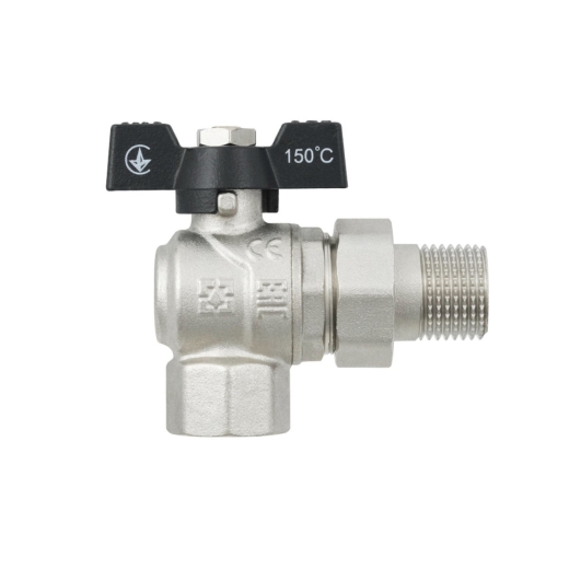 Кран шаровый Raftec BLACK DN15 НВ 1/2" бабочка DRBS1-U RAF67752 - 2