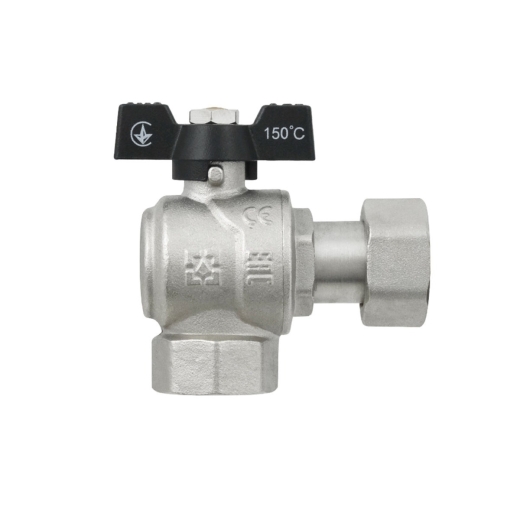 Кран кутовий з накидною гайкою Raftec PN40 ВВ 3/4" метелик DRBZ2 (RAF43597) - 2