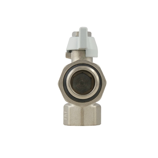 Кран кутовий з американкою Raftec WHITE DN15 1/2" з антипротечкою метелик WRBS-1 (RAF71760) - 4