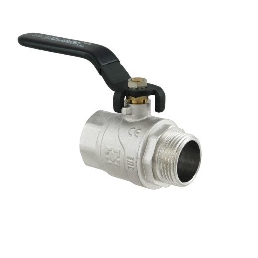 Кран шаровый Raftec BLACK PN40 НВ 1" ручка DRH31 (RAF39512) - 1
