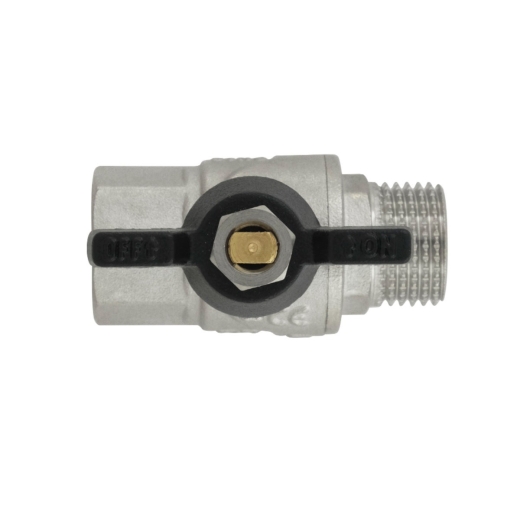 Кран шаровый Raftec BLACK PN40 НВ 1/2" бабочка DRB11 (RAF39499) - 2