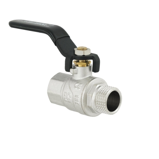 Кран шаровый Raftec BLACK PN40 НВ 1/2" ручка DRH11 (RAF50402) - 1