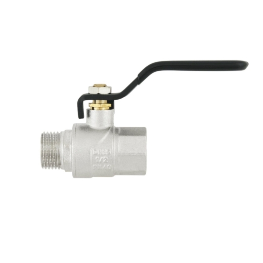 Кран шаровый Raftec BLACK PN40 НВ 1/2" ручка DRH11 (RAF50402) - 3