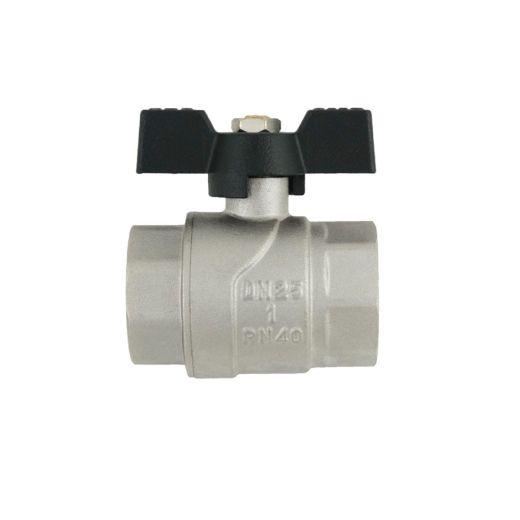Кран шаровый Raftec BLACK PN40 ВВ 1" бабочка DRB3 (RAF51389) - 3