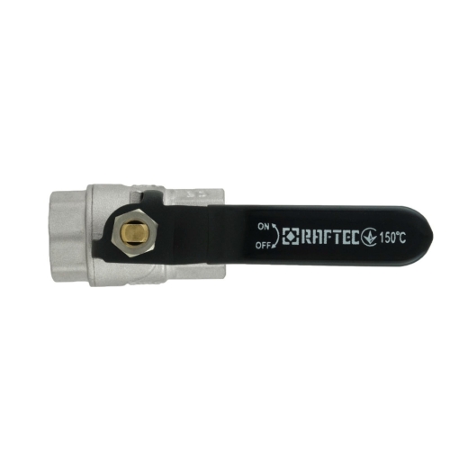 Кран шаровый Raftec BLACK PN40 ВВ 1/2" ручка DRH1 (RAF50620) - 4