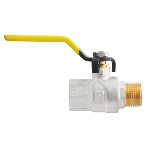 Кран шаровый Raftec YELLOW PN40 НВ 1/2" ручка GRH11 (RAF58411) - 2