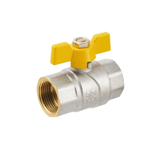 Кран шаровый Raftec YELLOW DN20 3/4" ВВ бабочка GRB2 (RAF43575) - 4
