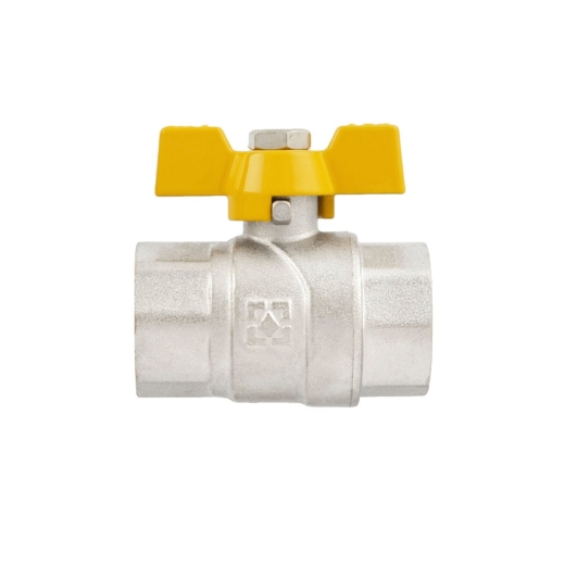 Кран шаровый Raftec YELLOW DN20 3/4" ВВ бабочка GRB2 (RAF43575) - 5