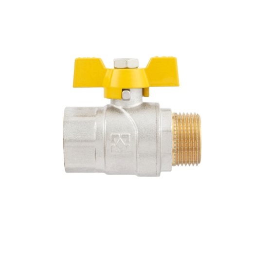 Кран шаровый Raftec YELLOW DN20 3/4" НВ бабочка GRB21 (RAF53772) - 5