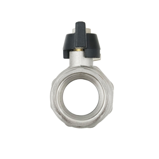 Кран шаровый с американкой Raftec BLACK PN40 ВН 1" бабочка DRBS3 (RAF52366) - 3