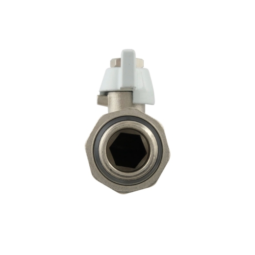 Кран шаровый с американкой Raftec WHITE DN20 3/4" с антипротечкой бабочка WRB-2 (RAF71756) - 4