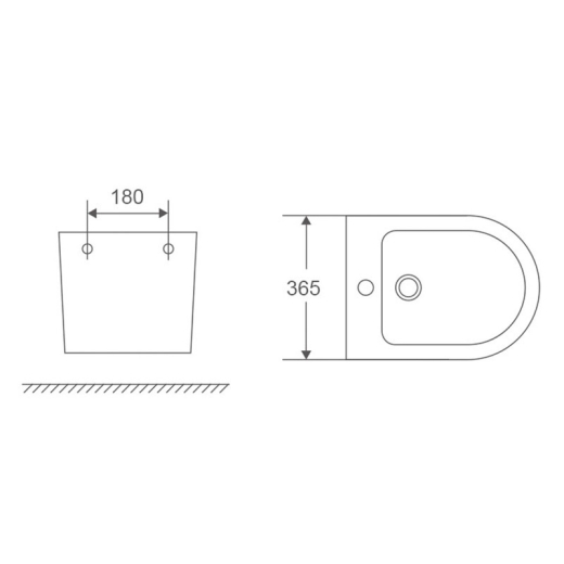 Біде підвісне Mixxus Premium Bevel-0501 (MP6475) - 7