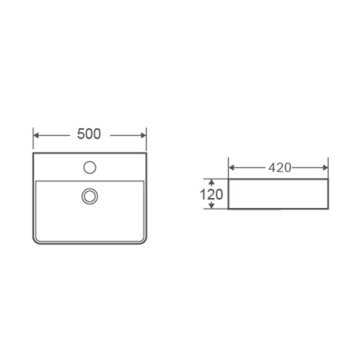 Раковина Mixxus Premium Quadro-0201 (MP6478) - 2