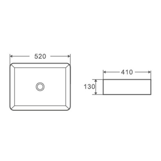 Раковина Mixxus Premium Quadro-0102 (MP6488) Mixxus Premium Quadro-0102 (MP6488) - 2