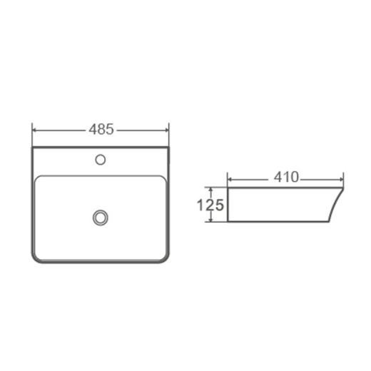 Раковина Mixxus Premium Bevel-0201 (MP6480) - 2