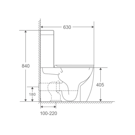 Унітаз-компакт Mixxus Premium Ellipse-0401-T1, система змиву Tornado1.0 (MP6467) - 4