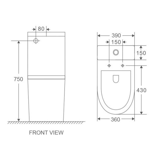 Унитаз-компакт Mixxus Premium Bevel-0401-T1 система смыва Tornado 1.0 (MP6473) - 5