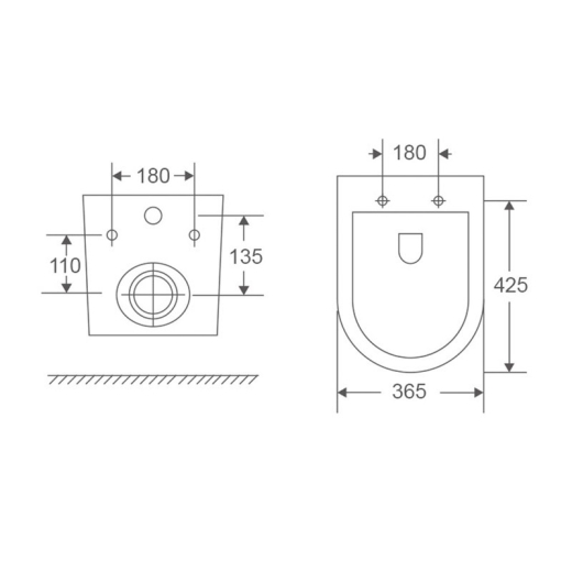 Унітаз підвісний Mixxus Premium Ellipse-0304-R система змиву Rimless (MP6466) - 6