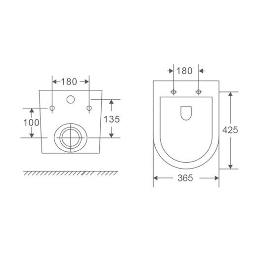 Унітаз підвісний Mixxus Premium Ellipse-0301-R система змиву Rimless (MP6460) - 5