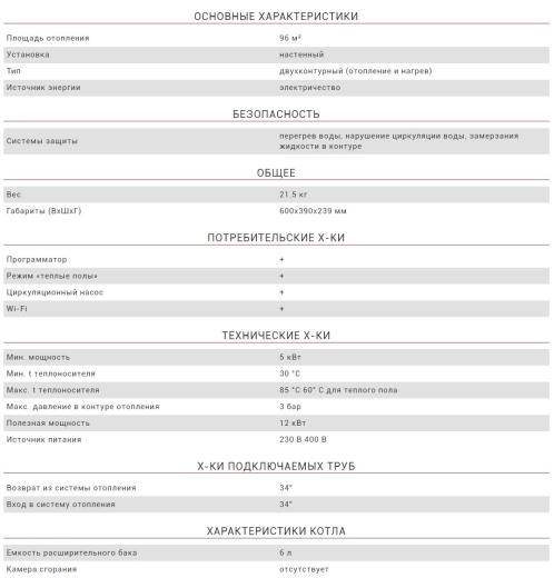 Электрический котел Thermex Skif 5-12 Wi-Fi - 2