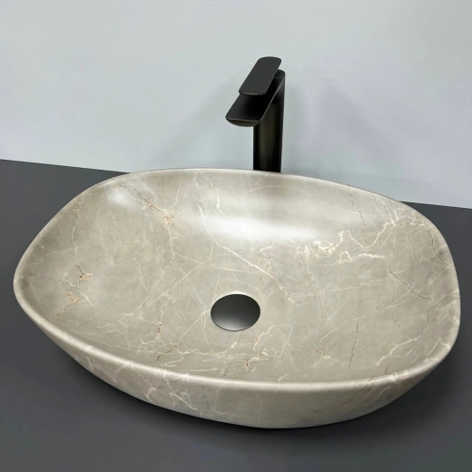 Умивальник накладний VBI Olbia Beige Stone (VBI-014301) - 3