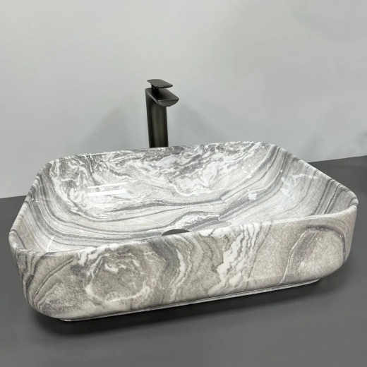 Умивальник накладний VBI Palermo Gray Onyx (VBI-012303) - 2