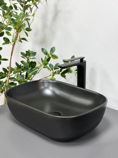 Умивальник накладний VBI Ravenna Black Matt (VBI-011203) - 2