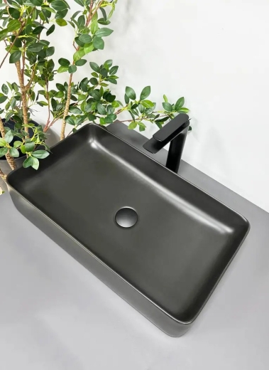 Умивальник накладний VBI Triest Black Matt (VBI-012701) - 1