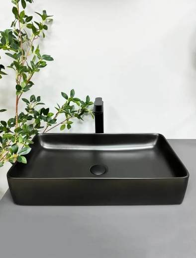 Умивальник накладний VBI Triest Black Matt (VBI-012701) - 2