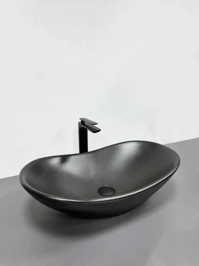 Умивальник накладний VBI Turin Black Matt (VBI-011502) - 1