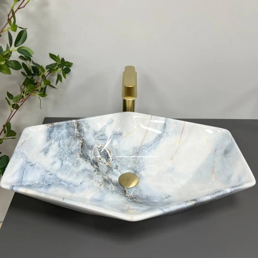 Умивальник накладний VBI Venezia Granit Glossy (VBI-012404) - 1