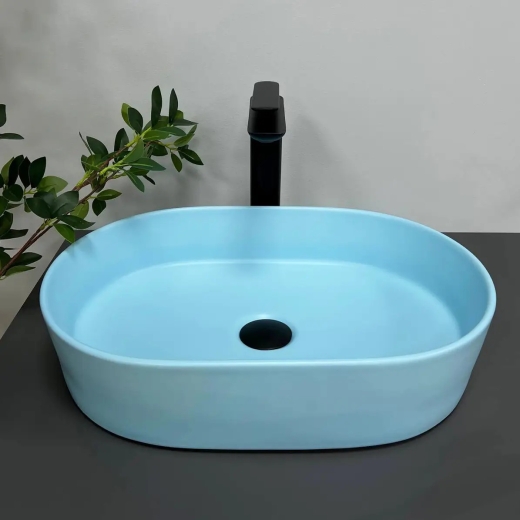 Умивальник накладний VBI Verona 50 Blue Matt (VBI-011321) - 2