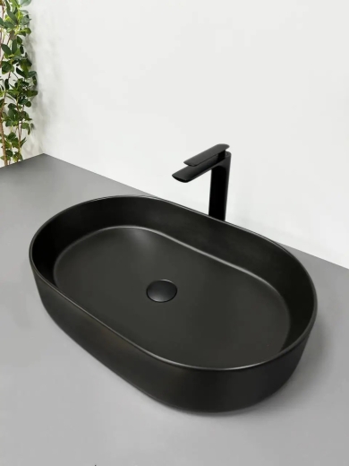 Умивальник накладний VBI Verona 60 Black Matt (VBI-011303) - 1